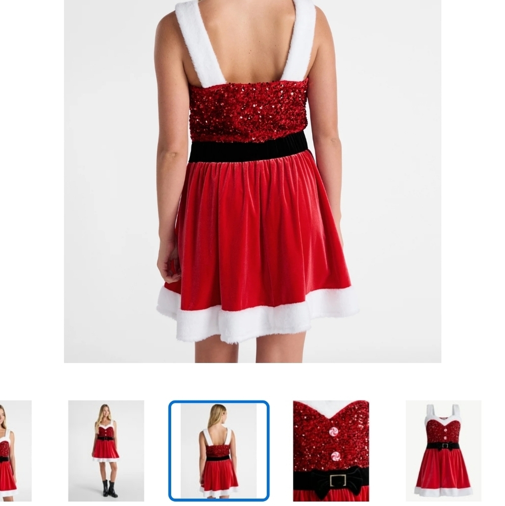 NWT NOBO SANTA CLAUS MINI DRESS 2x - Picture 2 of 7